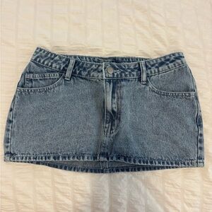 SHEIN Blue Denim Mini Skirt